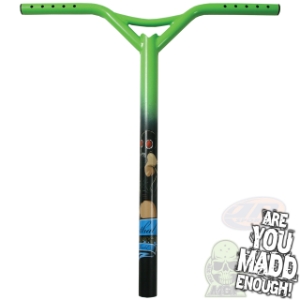 MGP Lethal OS Bat Wing scooter bars - Lime 202-556
