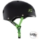 S1 LIFER Helmet - Matt Black inc Lime Strap - Side - SHLIMBKG