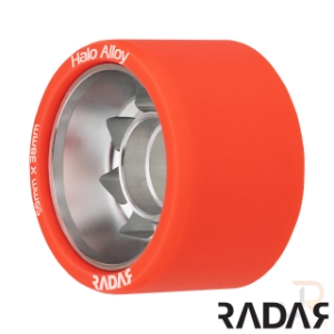 RADAR WHEELS (4) - HALO ALLOY - RED - 59 x 38mm/93a