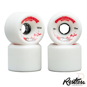 Restless Wheels - Grindhouse - 70mm 78a White - RESWGH7078