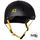 S1 LIFER Helmet - Matt Black inc Yellow Strap - Angled  SHLIMBKY