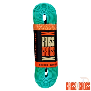 CRISS CROSS X DERBY LACES - DUO - GREEN/BLUE - 90"