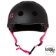 S1 LIFER Helmet - Matt Black inc Pink Strap - Front - SHLIMBKPK