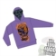 BoneHead Hoodie Purple Graphical