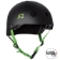 S1 LIFER Helmet - Matt Black inc Lime Strap - Angled - SHLIMBKG