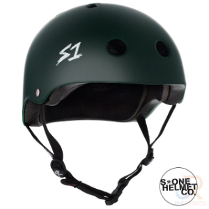S1 LIFER Helmet - Matt Dark Green - Angled - SHLIMDG