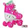 Roller Derby Trac Star V2 - Pink White - Rear Angled - RD1972