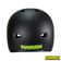 Harsh ABS Helmet - Matt Black - Rear Profile - HA207-201