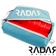 Radar Mini Wheel Bag - Sky Blue Open - RWRWBSB