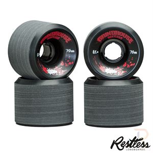 Restless Wheels - Grindhouse - 70mm 82a Black - RESWGH7082