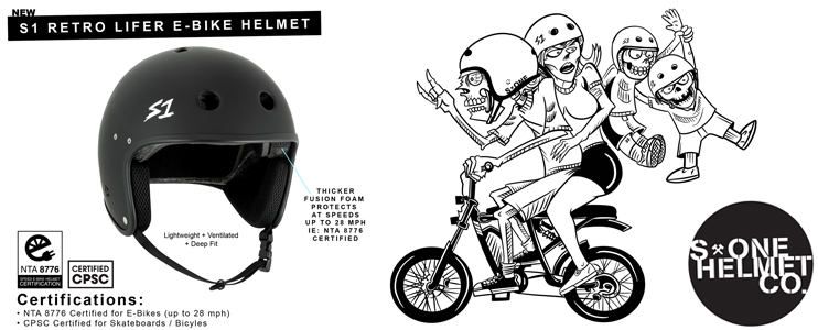 S1 e-Lifer Helmets - Certified Helmets for E-Mobility