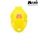 MOXI Beach Bunny Toe Caps - Lemonade - Front Shadow - MOX123403