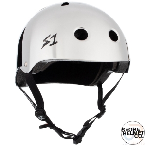 S1 LIFER Helmet - Silver Mirror - Angled - SHLISM