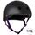 S1 LIFER Helmet - Matt Black inc Purple Strap - Angled  SHLIMBKP