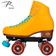 Riedell Crew Skates - Turmeric Yellow