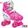 Roller Derby Trac Star V2 - Pink White - Angled - RD1972