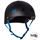 S1 LIFER Helmet - Matt Black inc Cyan Strap - Angled - SHLIMBKC