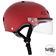 S1 LIFER Helmet inc Visor - Blood Red - Side View - SHLIVSR