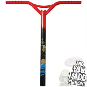 MGP Lethal OS Bat Wing scooter bars - Red 202-555