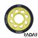 Radar Wheels HALO - Charcoal Yellow - Front - 59mm 91a RWRHA59GYE