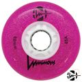 Luminous Wheels - Pink Glitter 80mm 85a - Face - LUWLLU8085PKG