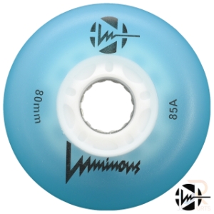 Luminous Wheels - Blue 80mm 85a - Face - LUWLLU8085BL