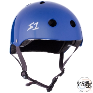 S1 LIFER Helmet - LA Blue Gloss - Angled - SHLILABG