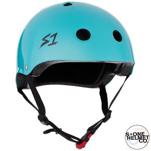S1 Mini LIFER Helmet - Lagoon Gloss - Angled - SHMLIBLG
