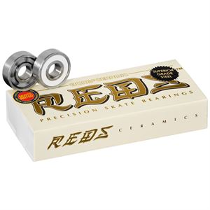 BONES SUPER REDS CERAMIC BEARINGS - 8mm 16 PACK