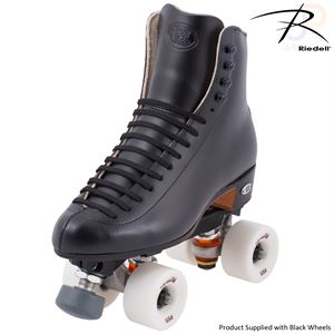 Riedell 220 Epic Skates - Black - Width Narrow