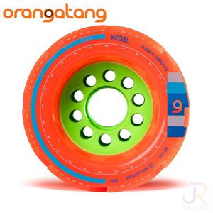 Orangatang HARFANG Kegal Orange 80mm 80a - Wheel Face - ORKEHA8080