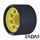 Radar Wheels HALO - Charcoal Yellow - Angled - 59mm 91a RWRHA59GYE