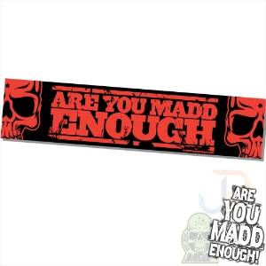 MGP Shop Banner Are You Madd Enough 130 x 30cm Red - 202-795