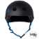 S1 LIFER Helmet - Matt Black inc Cyan Strap - Front - SHLIMBKC