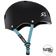 S1 LIT LIFER Helmet - Matt Black inc Blue Strap - Side -SHLILM