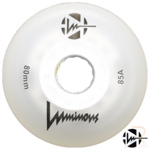 Luminous Wheels - White 80mm 85a - Face - LUWLLU8085WH