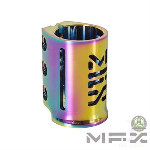 MFX X3 Scooter Clamp - Neo Chrome - Angled 2 - 205-085