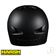 Harsh PRO EPS Helmet - Matt Black - Rear 204-235