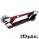 JD Bug Classic Street Scooter 120 - Red Glow Pearl Folded - JDMS123
