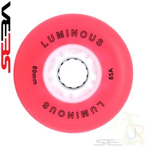 Seba LUMINOUS 80mm Wheels - Red White - SSK-SWL-LU80REWH