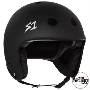S1 RETRO Helmet - Matt Black - Angled - SHRLIMB