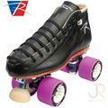 Riedell Skates Torch 495 Black with Bullet Neon Purple