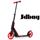 JD Bug PRO Commute Scooter 185 - Red - Angled - JDMS185