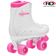 Roller Derby Roller Star 350 - White Pink - Rear Angled -RDU324G