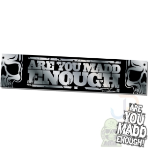 MGP Shop Banner Are You Madd Enough 130 x 30cm Silver - 202-797