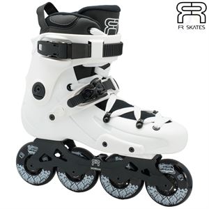 FR Skates - FR1 80 - White - Angled - FRSKFR180WH