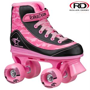 Roller Derby Firestar V2 - Pink Camo - Angled - RD1978PC