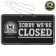 MGP Open Closed Sign - Closed - MGP206-038