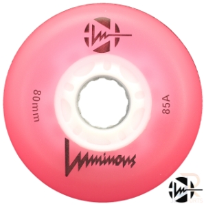Luminous Wheels - Pink 80mm 85a - Face - LUWLLU8085PK