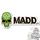 MGP Green Skull Madd Sticker 202-037